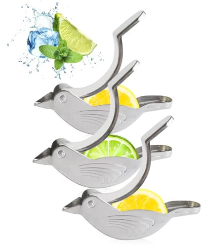 HyzaPhix Exprimidor de limón, exprimidor manual de limón, exprimidor portátil de limón, exprimidor de lima con forma de pájaro para naranja, limón, granada (pájaro)