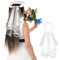 Schleier Braut Brautschleier, Damen Weiß Hochzeit Brautschleier Blumengirlande, Stirnband Bachelorette Spitzenschleier, Blumenkranz-Stirnband Brautschleier, für Hochzeit Junggesellinnenabschied Party