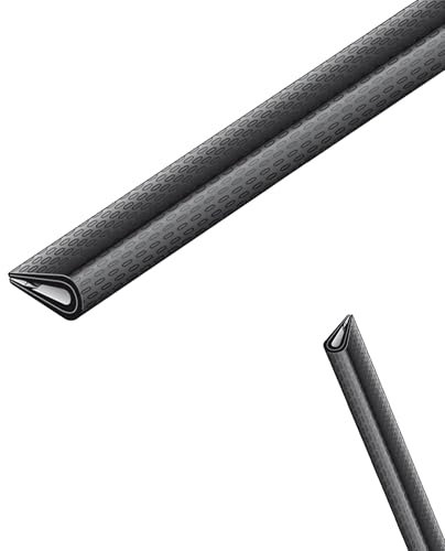 10 x siwitec Kantenschutz Profil, Weich-PVC, schwarz, 10 x 7 mm, SB, Kantenverkleidung, Kantenschutz, Kantenschutzprofil