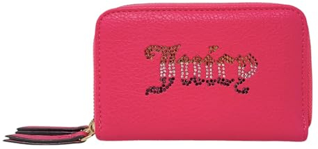 Juicy Couture Damen Medium Double Zip Around Wallet, Pink Flash, Einheitsgröße, Modern