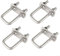 U Bolt Set M6 U Schäkel 50 mm x 80 mm Edelstahl für Abschleppen, Bootsreparatur und industrielle Anwendungen 4 Stück