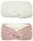 DRESHOW Stirnband Damen Winter Stirnbänder Strick, Haarband Ohrenwärmer, Dickes Fleecefutter Haarbänder Verdicken Headwrap Kopfband für Damen