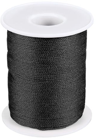 PATIKIL Black Nylon Thread 1mm x 393ft for Jewelry, Wind Chimes, Blinds & DIY Crafts