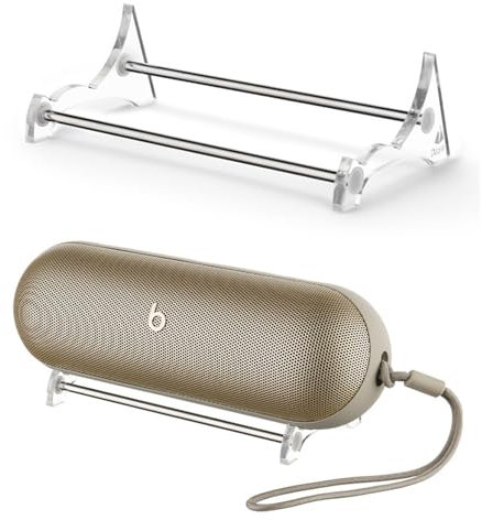 Fenmaru Desktop Stand for Beats Pill 2024 Speaker, Acrylic Table Stand, Table Holder, Display Shelf, Support Stand, Desk Stand Compatible with Beats Pill Speaker (Transparent)