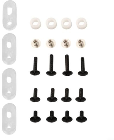 Kit completo di riparazione per casco da hockey su ghiaccio, viti e dadi per un'installazione sicura della visiera