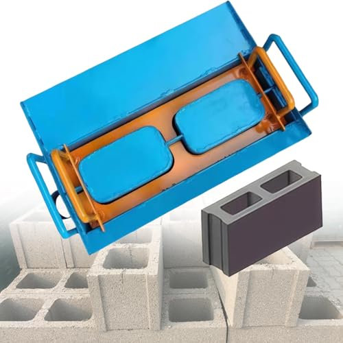 Extrusion Brick Machine, Concrete Block Machine, 45s Fast Forming, Multiple Molds Optional, 23kn Pressure, Vibration Frequency 212 Times/Min, Suitable for Cement and Concrete Blocks,H3