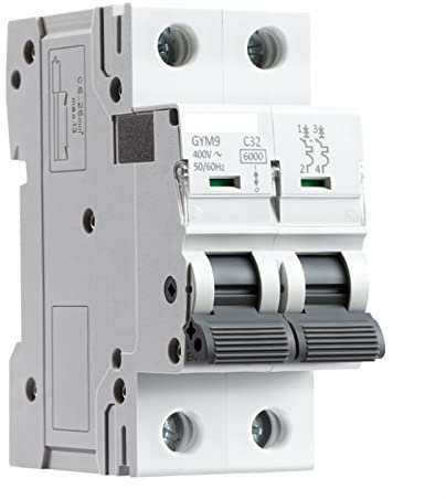BVTUCMDY Interruttore Automatico Gym9 Interruttore Automatico MCB a 2 Poli 23 0 V 6a-63a CA Tipo(50a)