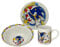 CARTOON Set 3 pezzi in ceramica Sonic tazza ciotola piatto stoviglie per bambini servizio da tavola in confezione