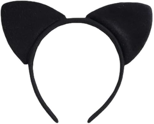 LUYANFX Katzenohren Haarreif, Katzenkostüm Damen Haarreif, Katzen Kostüm Damen Katzenohren Haarreifs und Halsband,für Halloween,Karneval,Kostümfest,Cosplay