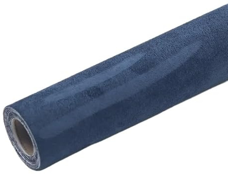 Tessuto Cielo Auto, Kit Tessuto Cielo Auto Rivestimento interno decorazione, riparazione, toppe adesive in pelle scamosciata(Blue,50x150cm)