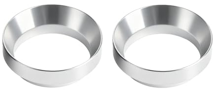 2 unidades de 51 mm de anillo dosificador de café magnético de 51 mm, embudo dosificador, accesorio portafiltros, anillo dosificador de café, embudo para cafetera, embudo de llenado exacto