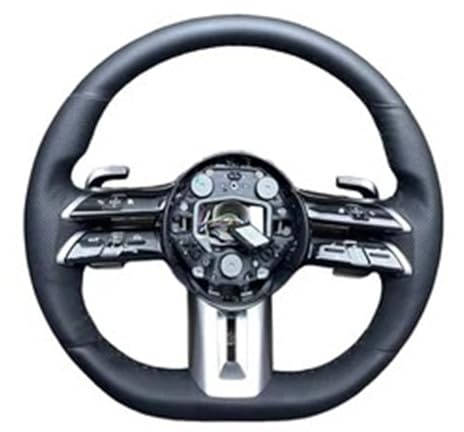 Perforated Leather Steering Wheel Compatible For Mercedes Benz A CLASS W177 Saloon V177 B W247 C CLASS W205 AMG GT
