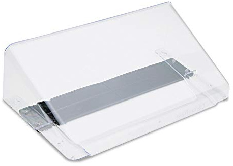 Deflecto Clear Landscape Letter Size Magnetic Wall File Holder - Letter Rack Wall Mounted Organiser - Magnetic Folder Holder - A4 Wall Mounted Document Holder A4 Leaflet Holders - Letter Holder Rack
