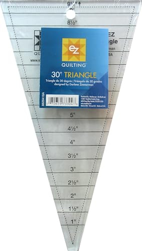 Simpli-EZ 8829418 30-Degree Triangle Quilting Tool, White