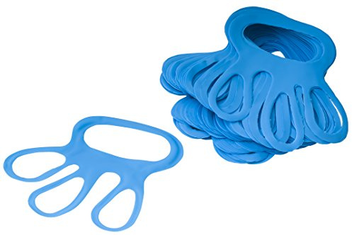 Eurosell 100 STÜCK Profi Fingerlinge Fingerfix Handschuhspanner blau Stechschutzhandschuh Handschuhspanner