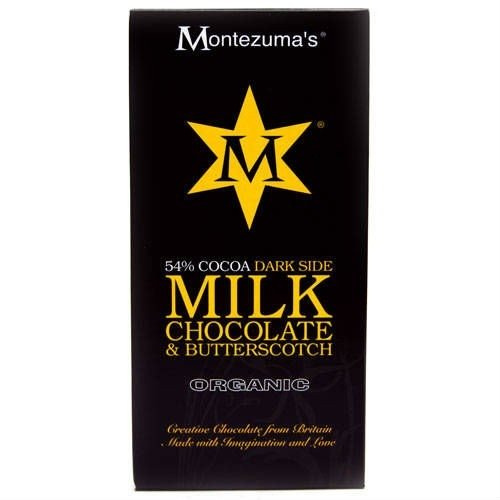Montezumas Chocolate Org 54% Milk Choc B/Scotch Bar 100g X 5 (Pack of 5)