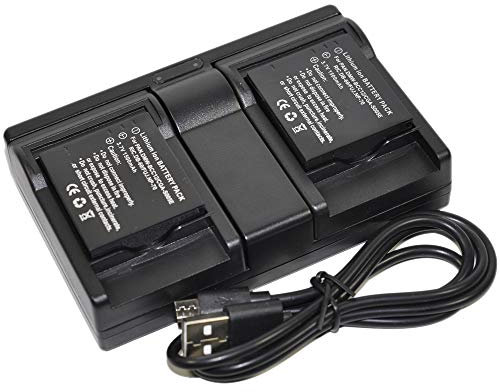 BTBAI 2x DB-60 Camera Battery+Charger DC USB Dual for Ricoh DB60 BJ-6 BJ6 DB-65 DB60 G600 G700 G700SE GR Digital II III IV GX200 CGA-S005 NP-70 k1a