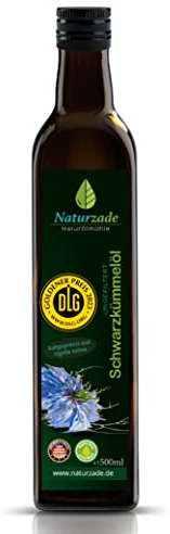 Naturzade Schwarzkümmelöl 500ml Ungefiltert Glasflasche, kaltgepresst, direkt vom Hersteller