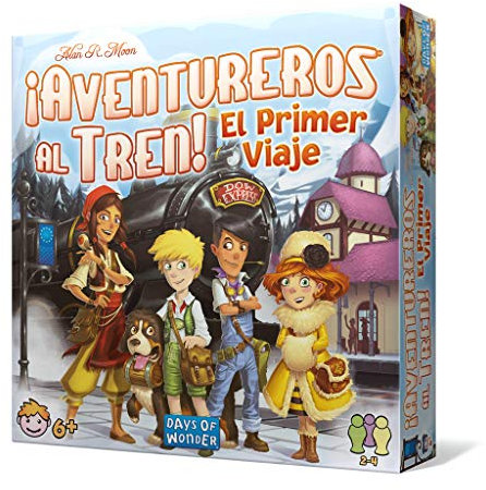 Days of Wonder | ¡Aventureros al Tren! El Primer Viaje | Juego de Trenes Fácil y Divertido para Jóvenes Exploradores | A Partir de 6 Años | De 2 a 4 Jugadores | 15-30 Minutos por Partida | Español