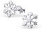 Monkimau Mädchen Ohrringe Schneeflocke Ohrstecker aus 925 Sterling Silver Silber