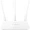 Tenda F3 - Router wireless 300Mbps - Easy Setup, Parental Control, controllo della larghezza di banda, Wi-Fi Schedule, con 3 antenne esterne - Bianco