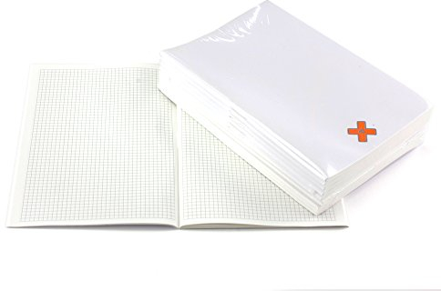 X17 Notizhefte A6 kariert, 10er Pack, Roh-Sortierung