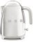 Smeg, KLF03SSEU 1.7L Wasserkocher, Soft-Opening-Kannenverschluss, Herausnehmbarer Anti-Kalkfilter aus Edelstahl, Automatische Abschaltung bei 100°C, Rutschfeste Stellfüße, 2400W Leistung, Stahl