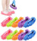 MINGZE 10 Piezas (5 Pares) Plumero Fregona Zapatillas Zapatos Cubrir, Polvo Limpiador Reutilizable Microfibra Pie Calcetines Piso Polvo Suciedad Cabello Limpiador para Casa Piso, Cuarto de baño, ofi