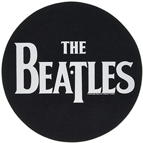 The Beatles Official JPGR And Drop T Logo Black Slipmats Turntable DJ Retro