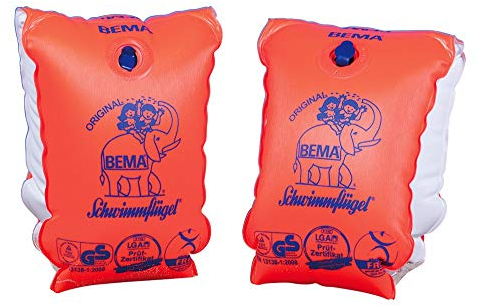 Bema® Original Schwimmflügel, orange, Größe 2, 12+ Jahren, 60+ kg (5 Paar)
