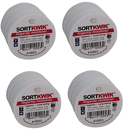 Lee 10053 Sortkwik Fingerspitzenbefeuchter, 100 ml, Rosa, 4 Stück, insgesamt 12 Stück