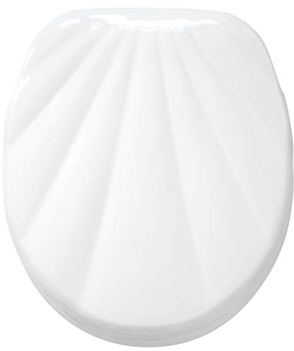 Sanilo Soft Close Toilet Seat, Wide Choice of New Toilet Seats, Stable Hinges, Easy to Mount (White Shell)