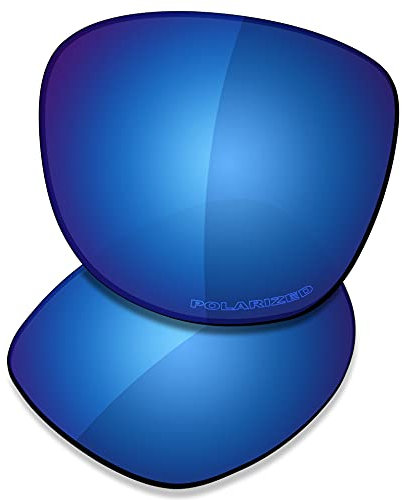 SAUCER Verres de rechange haut de gamme pour lunettes de soleil Oakley Trillbe X OO9340 High Defense – Bleu nuit polarisé