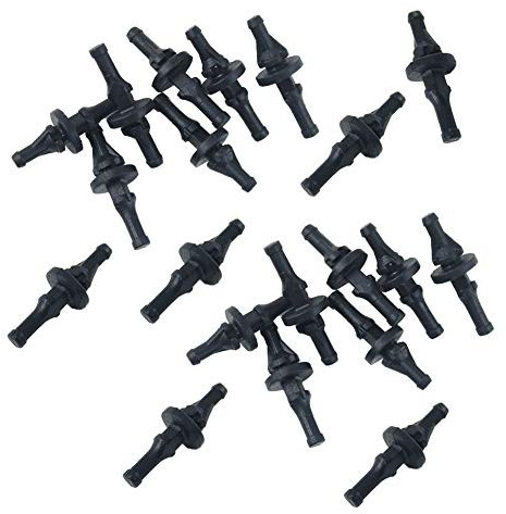 lasenersm 20 Pieces 30mm Rubber Fan Mounting Screws, Universal Design for Desktop Computer Fans, Anti-Noise Vibration Reducing