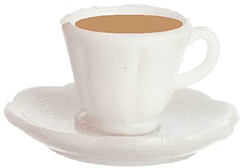 Dolls House Cup of Tea Miniature White Teacup Dining Cafe Accessory 1:12 Scale