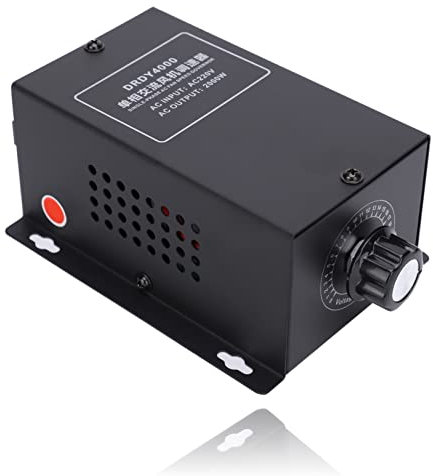 Motor Speed Governor Speed Control Module Electric Controller,Flame?Retardant Metal Chassis,Motor Speed Controller Single?Phase Ceiling Fan Speeds Adjustable Switch DRDY4000 AC 220V