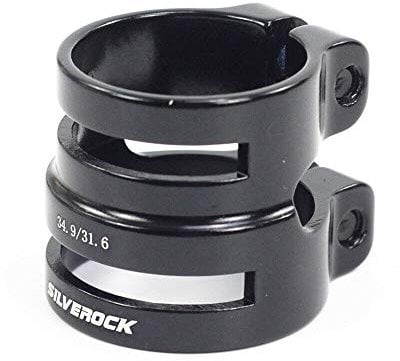 Silverock CNC Dual Size Seatpost Clamp 27.2/31.8mm 31.6/34.9mm for Carbon Post(30.9/34.9mm black