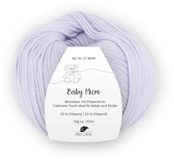 PRO LANA Baby Micro - Farbe: Lavendel (40) - 50 g/ca. 155 m Wolle