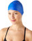 Amazon Basics Cuffia da bagno unisex in silicone - Blu, Confezione da 1, 11.4 x 15.2 x 1.3 cm