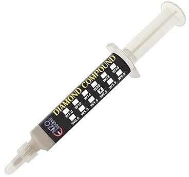ENZO ENGLAND Abrasive Diamond Lapidary Compound Paste W2.5 Micron #4000 Grit Grain 5 Gram Syringe for Fine Polish of Knife & Razor Cutting Blade Sharpening Lapping Polishing