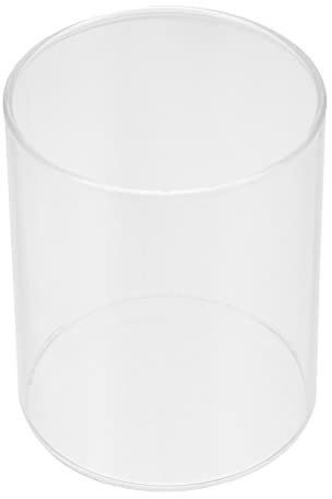 LIFKOME Glass Open Ended Cylinder Chimney Candle Holder Table Centerpiece - Various