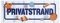 Privatstrand Metallschild mit maritimem Motiv als Dekoration für Pool, das Zuhause und Garten für Strandfeeling