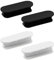 POXIAOER Self Adhesive Handles for Window Cupboard Door Handles, Plastic Stick on Handle Cabinet Pull Fridge Sliding Glass Door Furniture Handle Pulls, White and Black