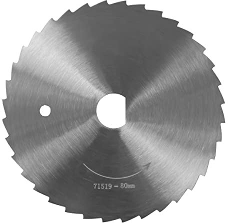 GGM Gastro | SMGEP80 | Rundes Schneidemesser mit gezahnter Klinge - Ø 80 mm für Dönerschneider