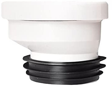 Lioaeust Ugello per tubo di scarico dritto, attacco Wc ugello di collegamento WC tubo scarico scarico dritto eccentrico liscio suolo tubo (2 cm)