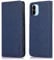 binandteam Coque pour Xiaomi Redmi A1 / Redmi A2 4G,Housse en Cuir PU Portefeuille, Etui de Protection à Rabat Magnétique,Pochette Fermeture Anti-Choc Protection - Bleu