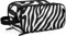 Kulturbeutel Zebra-Druck Große Kosmetiktasche Kulturtasche Waschtasche Make Up Tasche Waschbeutel Schminktasche für Damen Mädchen