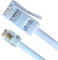 BT Plug to RJ11 Cable Relloh White Extension Lead 431A and 6P2C for Landline Modem Fax Virgin Hub Sky Box - Compatible with ADSL Modem British UK BT Socket (White, 5m)