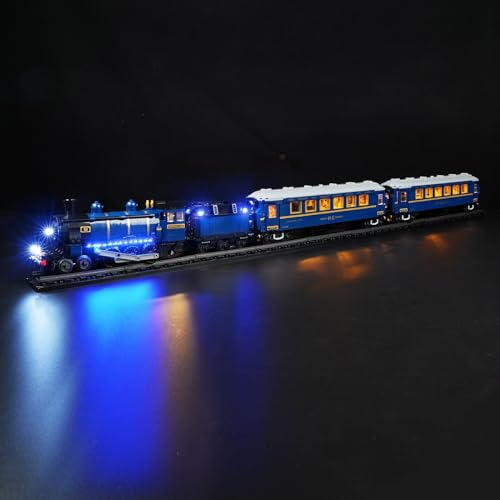 cooldac Led Licht Kit Kompatibel mit Lego Ideas 21344 Orient Express Set (nur Beleuchtung, Keine Modelle), Kreative Dekorlichter Set Kompatibel mit Lego Ideas 21344 Der Orient Express Baustein Modell