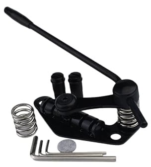 Guyker Tune-O-Matic Style E-Gitarre Bridge Stop Bar Saitenhalter Tremolo kompatibel mit LP SG Gitarren TM85, schwarz